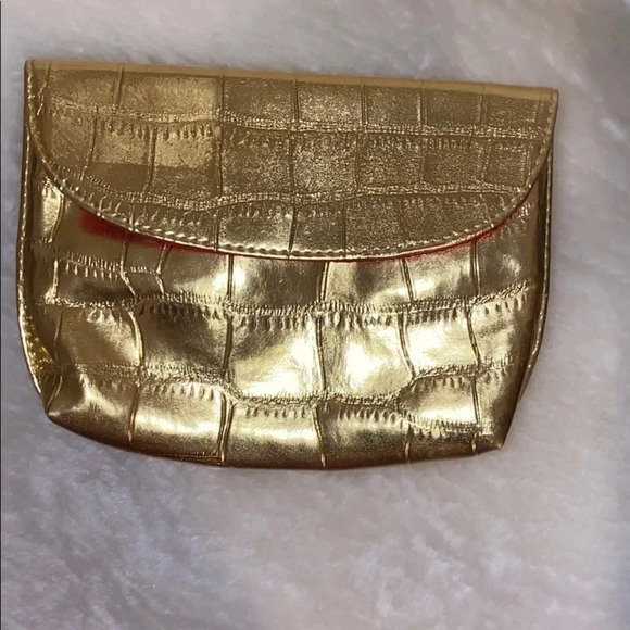 Estée  Lauder shiny croc faux leather makeup pouch - Picture 2 of 9